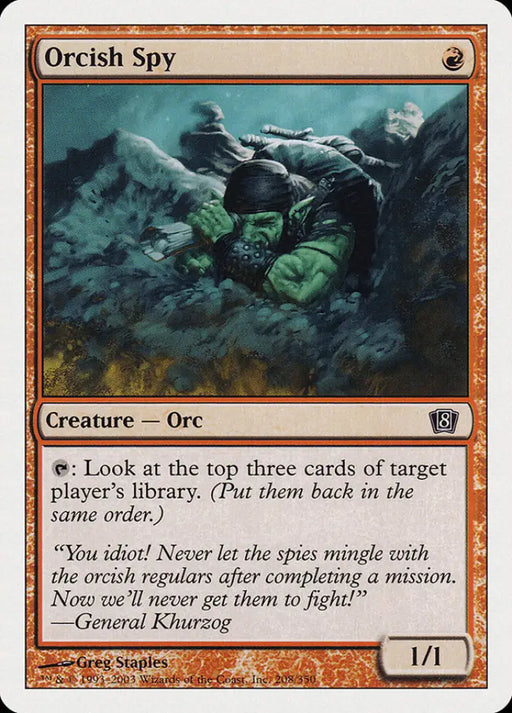 Orcish Spy (208) [Eighth Edition] - MTG Single