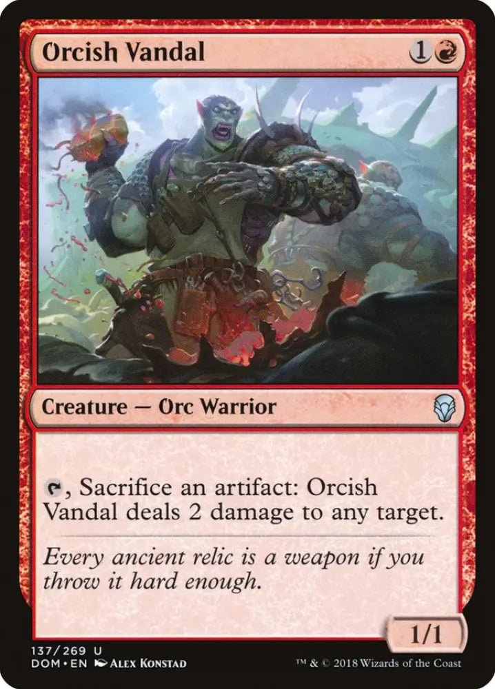 Orcish Vandal [Dominaria] - MTG Single