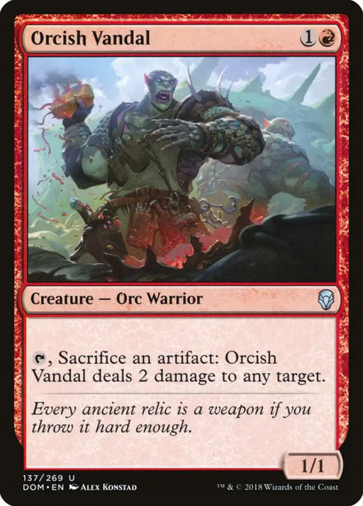 Orcish Vandal [Dominaria] - MTG Single