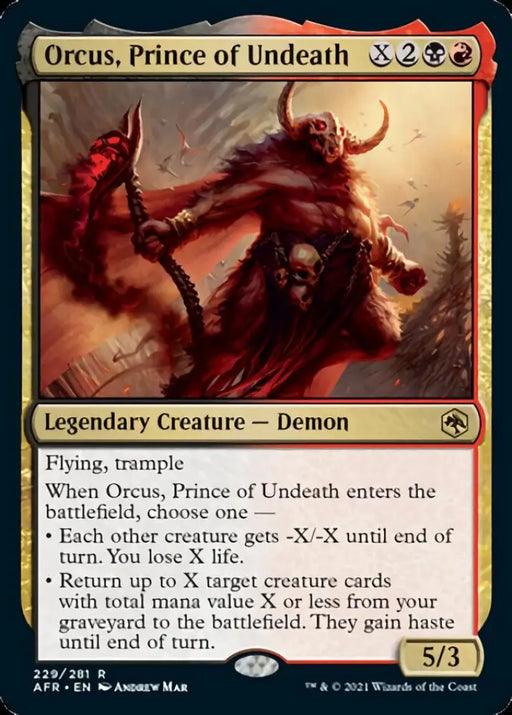 Orcus Prince of Undeath [Dungeons & Dragons: Adventures in the Forgotten Realms] - MTG Single