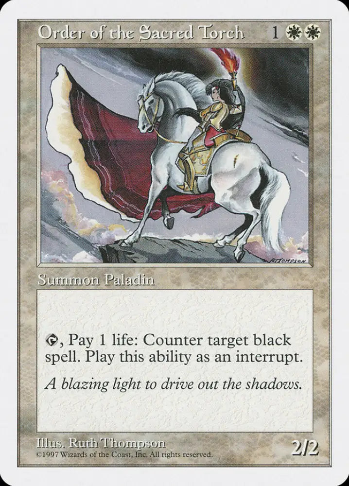 Order of the Sacred Torch [Fifth Edition] - MTG Single