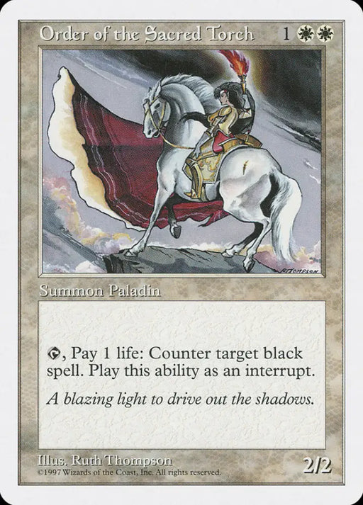 Order of the Sacred Torch [Fifth Edition] - MTG Single