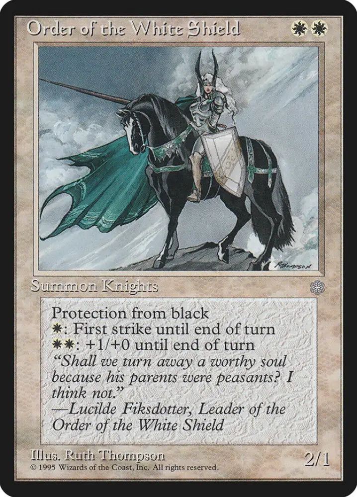 Order of the White Shield [Ice Age] - MTG Single