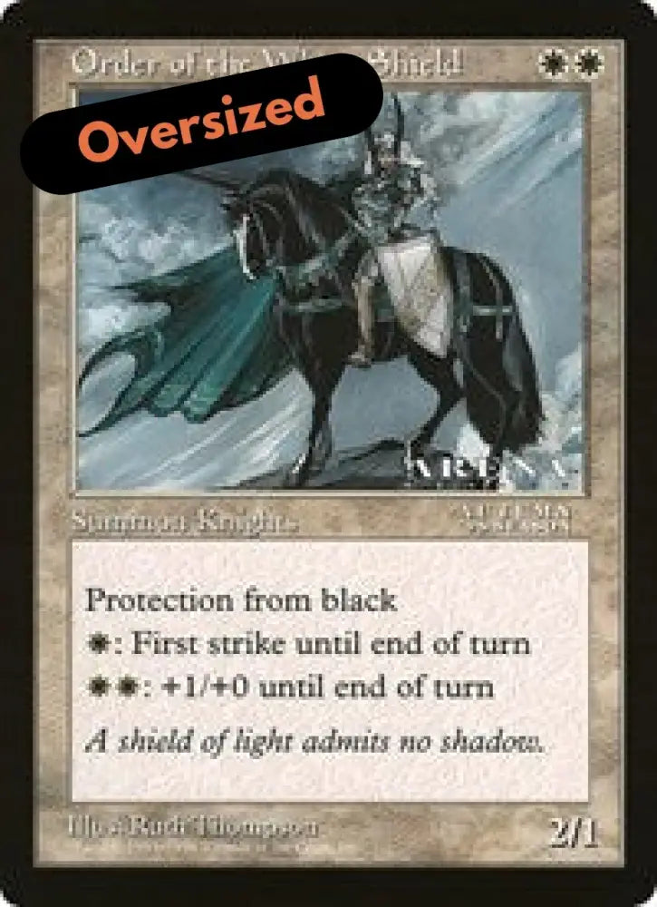 Order of the White Shield (Oversized) [Oversize Cards] - MTG Single