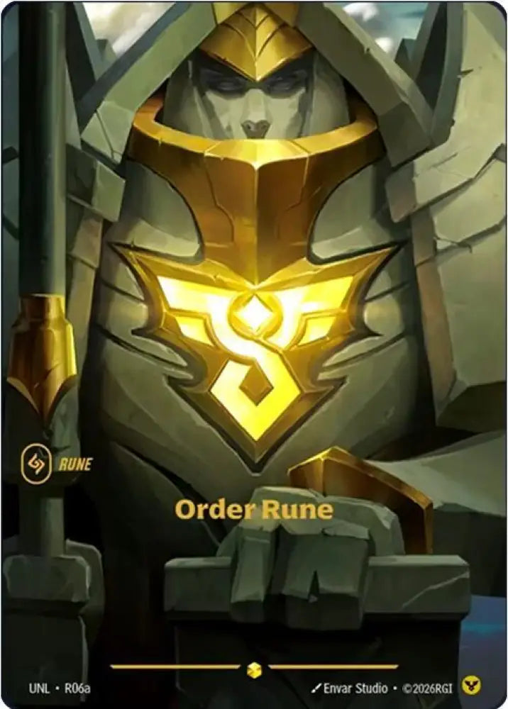 Order Rune (Alternate Art) (R06a) [Unleashed]