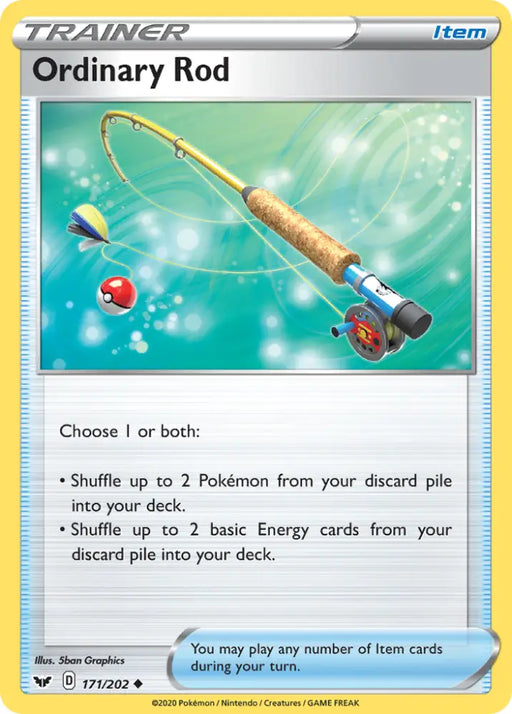 Ordinary Rod (171/202) [Sword & Shield: Base Set] - Pokemon Single