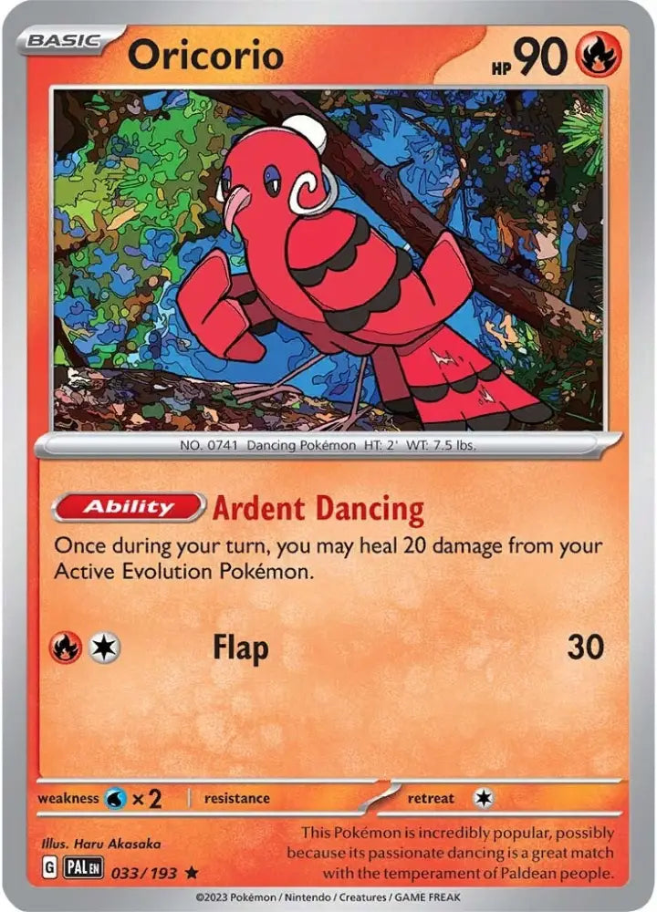 Oricorio (033/193) [Scarlet & Violet: Paldea Evolved] - Pokemon Single