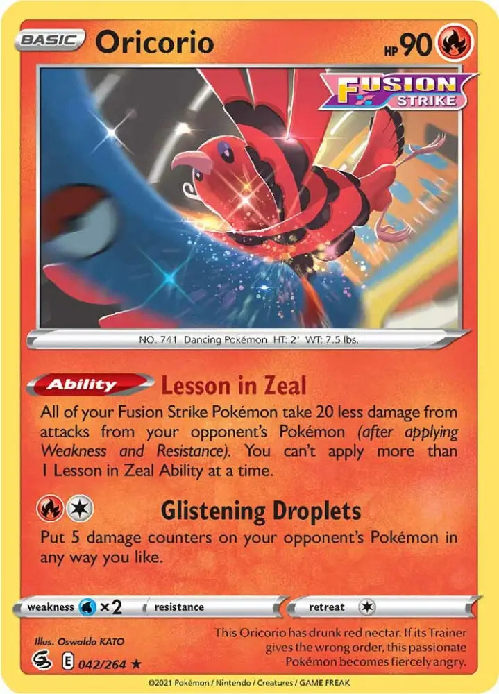 Oricorio (042/264) [Sword & Shield: Fusion Strike] - Pokemon Single