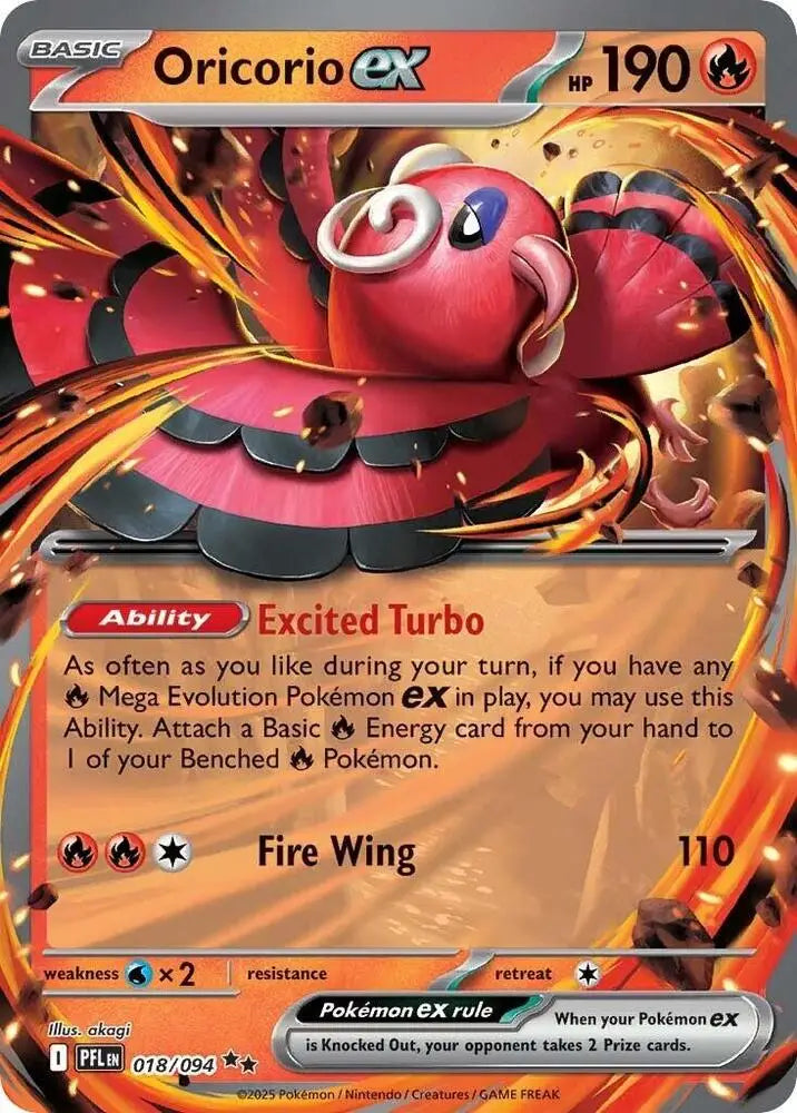 Oricorio ex - 018/094 [ME02: Phantasmal Flames]