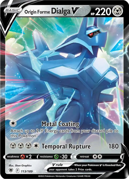 Origin Forme Dialga V (113/189) [Sword & Shield: Astral Radiance] - Pokemon Single