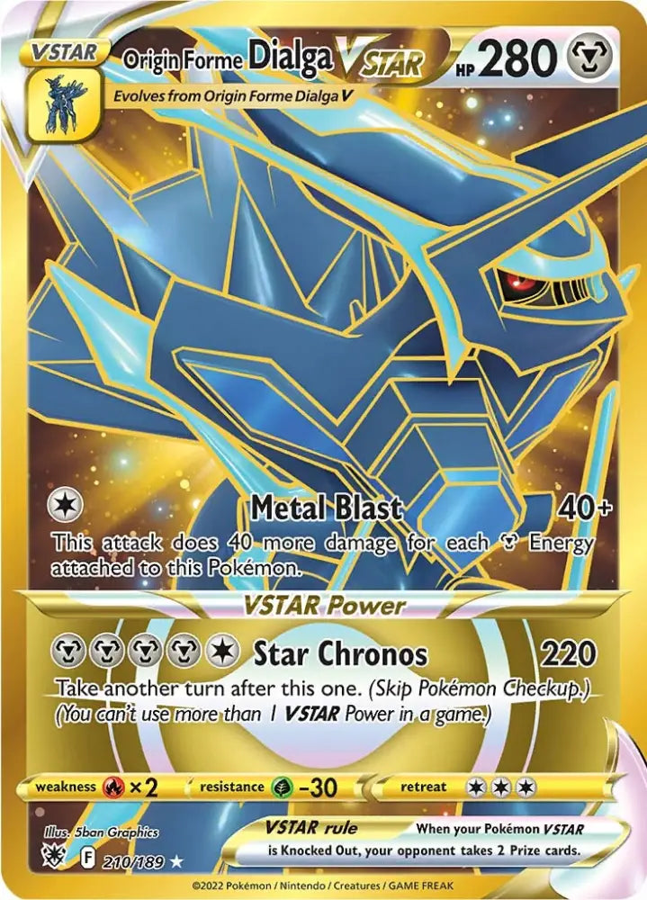 Origin Forme Dialga VSTAR (210/189) [Sword & Shield: Astral Radiance] - Pokemon Single
