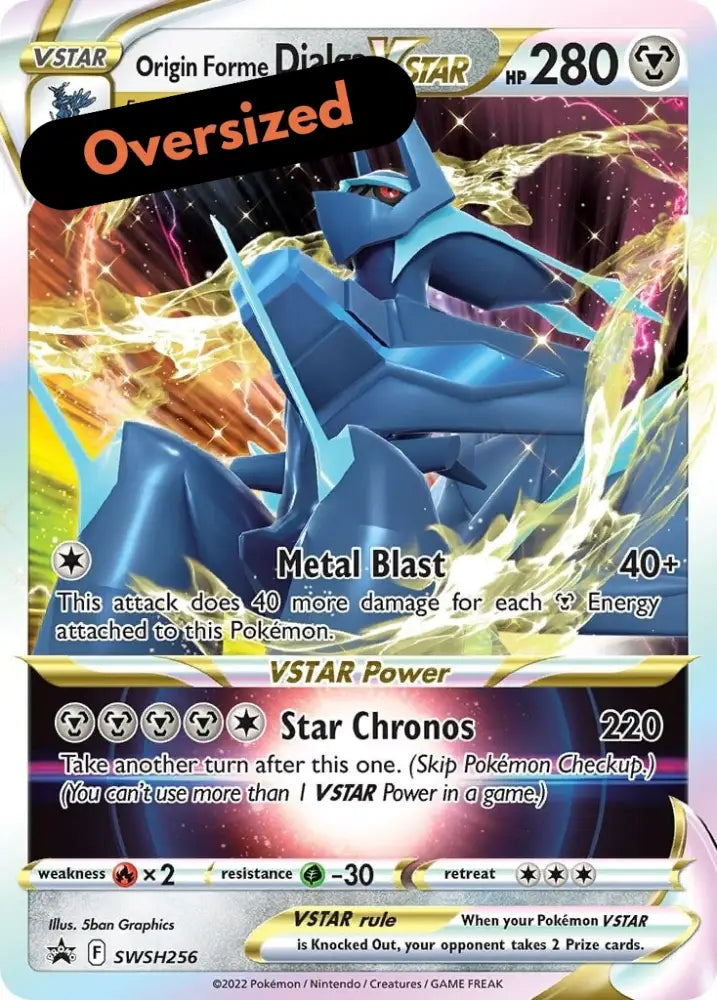 Origin Forme Dialga VSTAR (SWSH256) (Jumbo Card) [Sword & Shield: Black Star Promos] - Pokemon Single