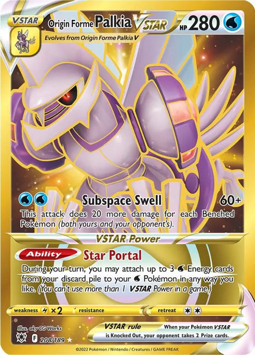 Origin Forme Palkia VSTAR (208/189) [Sword & Shield: Astral Radiance] - Pokemon Single