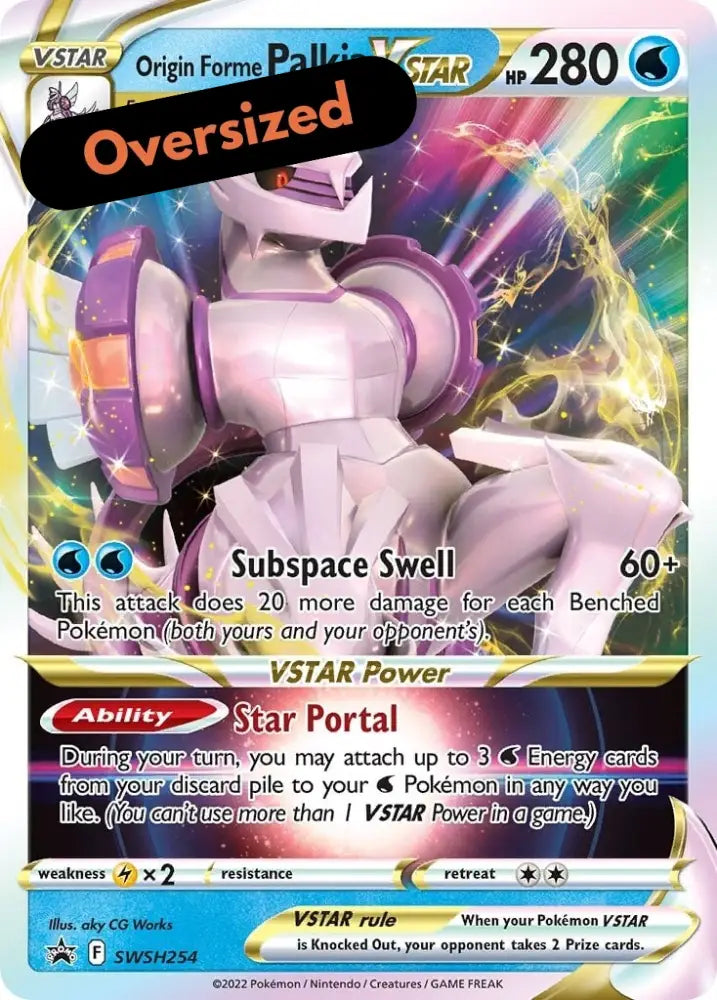 Origin Forme Palkia VSTAR (SWSH254) (Jumbo Card) [Sword & Shield: Black Star Promos] - Pokemon Single