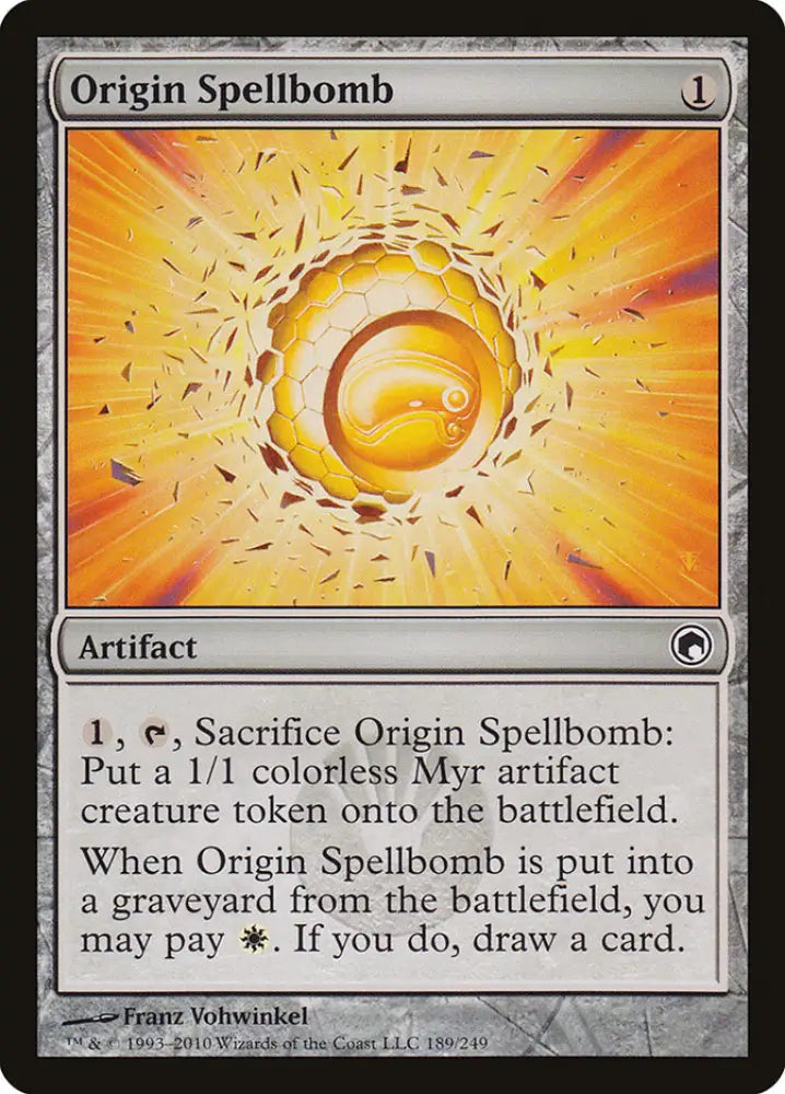 Origin Spellbomb [Scars of Mirrodin] - MTG Single