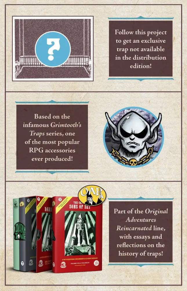 Original ADV Reincarn #8 Odl School Traps (5E) (PREORDER) - Role Playing Game