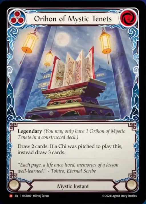 Orihon of Mystic Tenets [Part the Mistveil] Rainbow Foil - Flesh And Blood Single