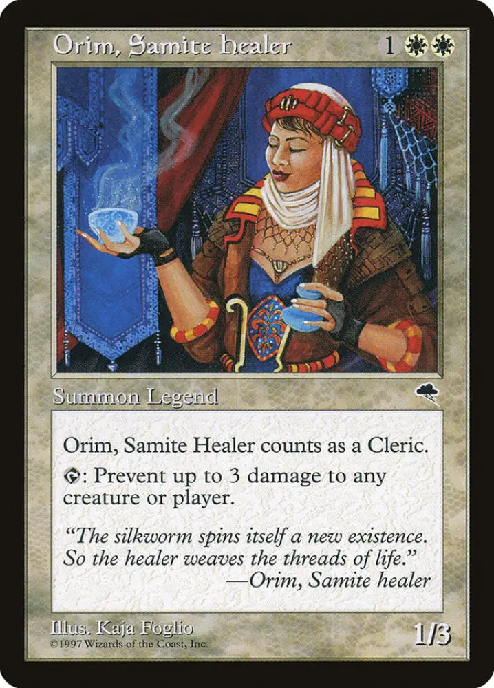 Orim Samite Healer [Tempest] - MTG Single