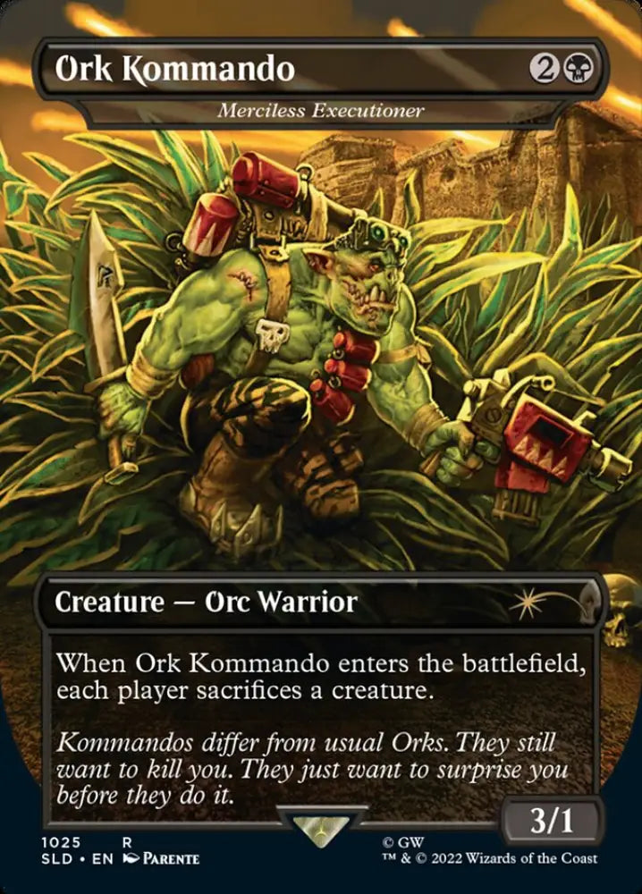 Ork Kommando - Merciless Executioner (Borderless) [Secret Lair Drop Series] - MTG Single