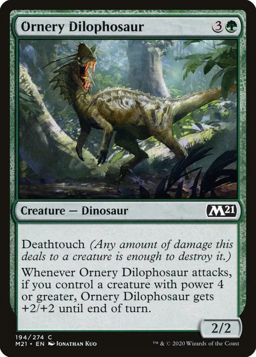 Ornery Dilophosaur [Core Set 2021] - MTG Single
