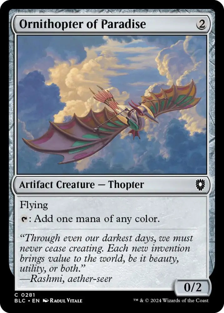 Ornithopter of Paradise [Bloomburrow Commander] - MTG Single
