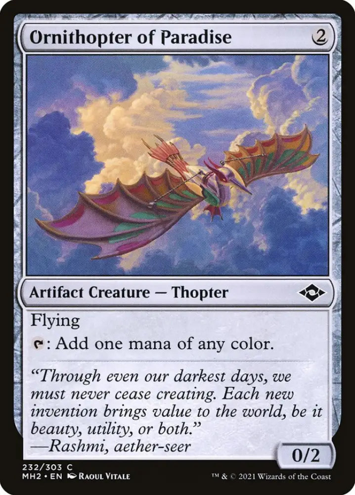 Ornithopter of Paradise [Modern Horizons 2] - MTG Single