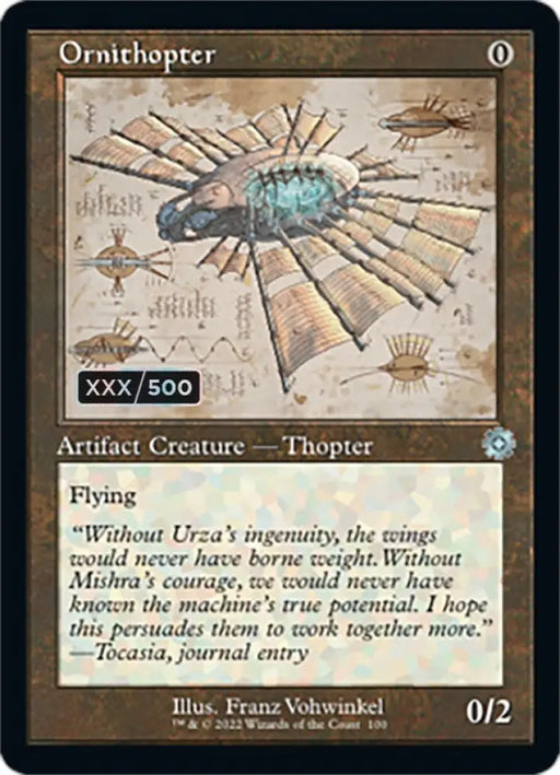 Ornithopter (Retro Schematic) (Serialized) [The Brothers’ War Retro Artifacts] - MTG Single