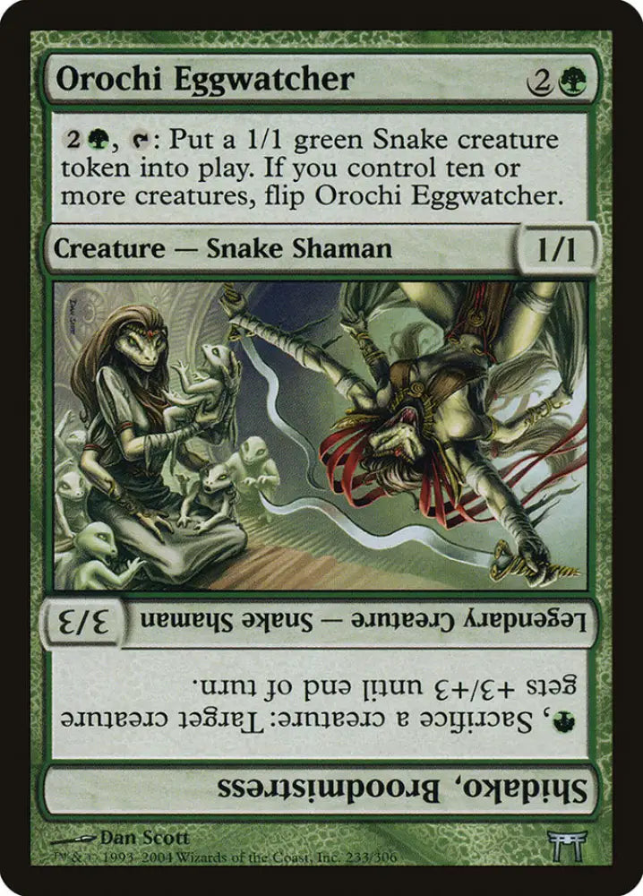 Orochi Eggwatcher // Shidako Broodmistress [Champions of Kamigawa] - MTG Single