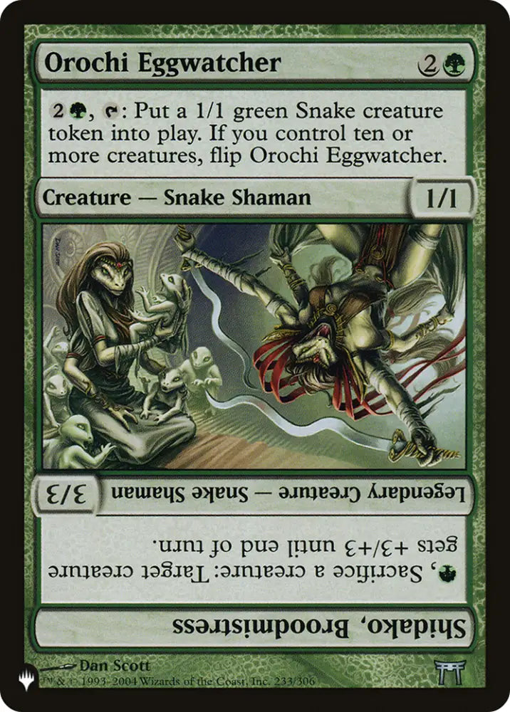 Orochi Eggwatcher // Shidako Broodmistress [The List] - MTG Single