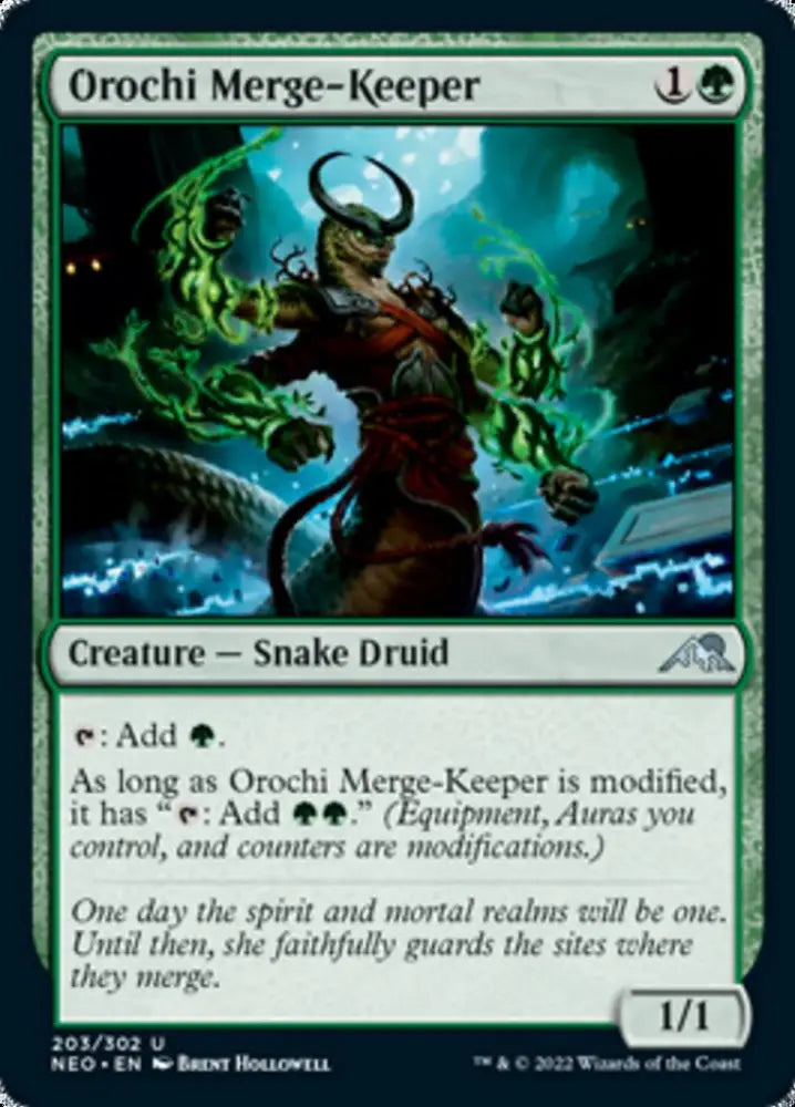 Orochi Merge-Keeper [Kamigawa: Neon Dynasty] - MTG Single