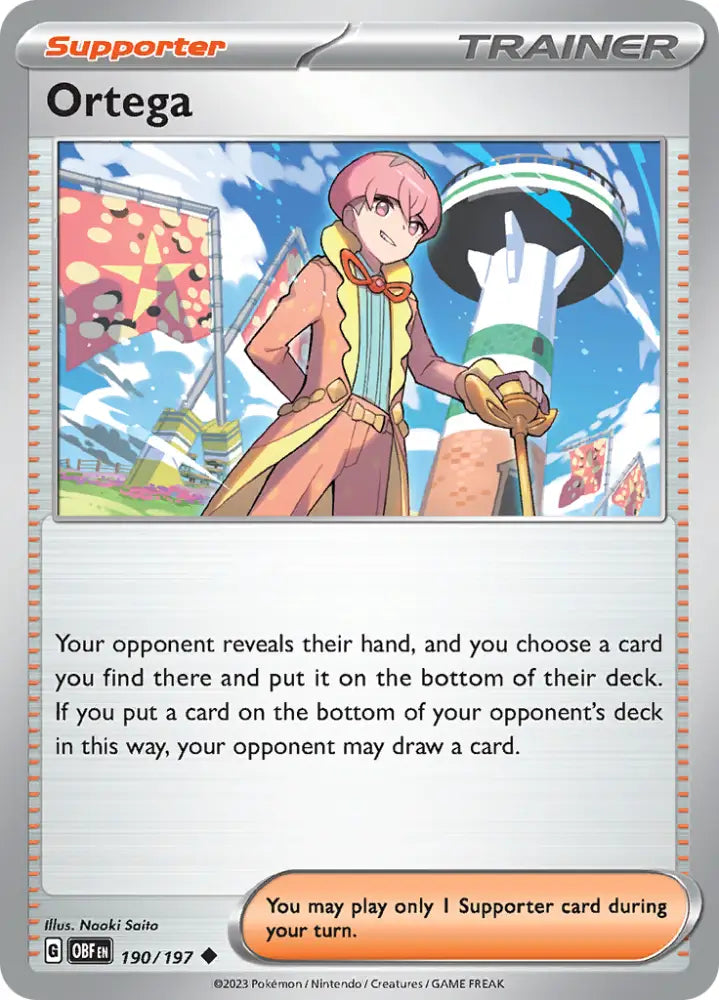 Ortega (190/197) [Scarlet & Violet: Obsidian Flames] - Pokemon Single
