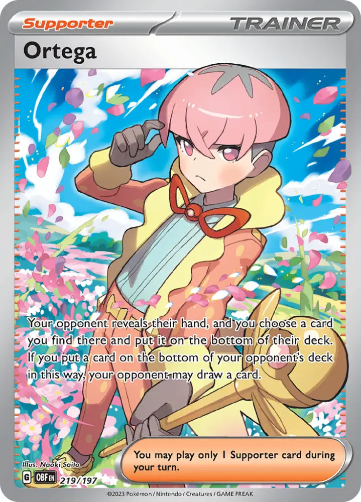 Ortega (219/197) [Scarlet & Violet: Obsidian Flames] - Pokemon Single