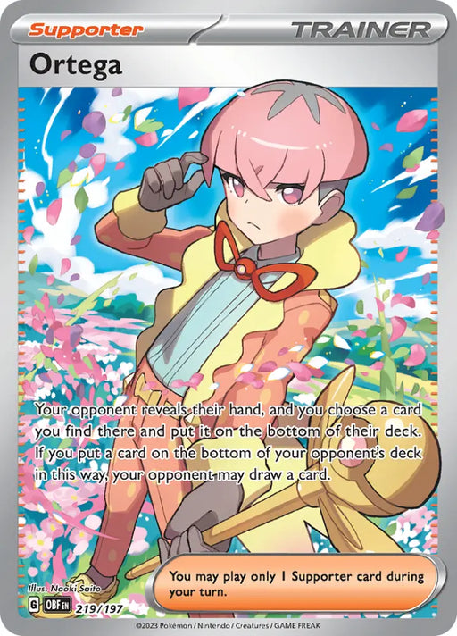 Ortega (219/197) [Scarlet & Violet: Obsidian Flames] - Pokemon Single