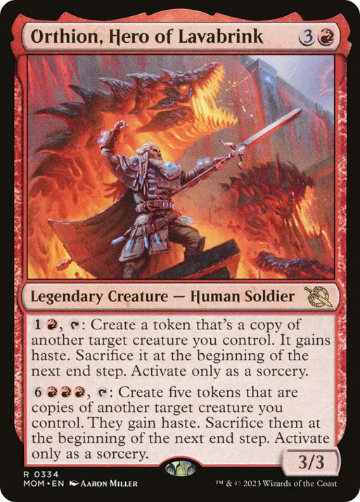Orthion Hero of Lavabrink [March of the Machine] - MTG Single