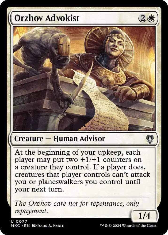 Orzhov Advokist [Murders at Karlov Manor Commander] - MTG Single