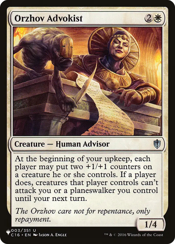 Orzhov Advokist [The List] - MTG Single