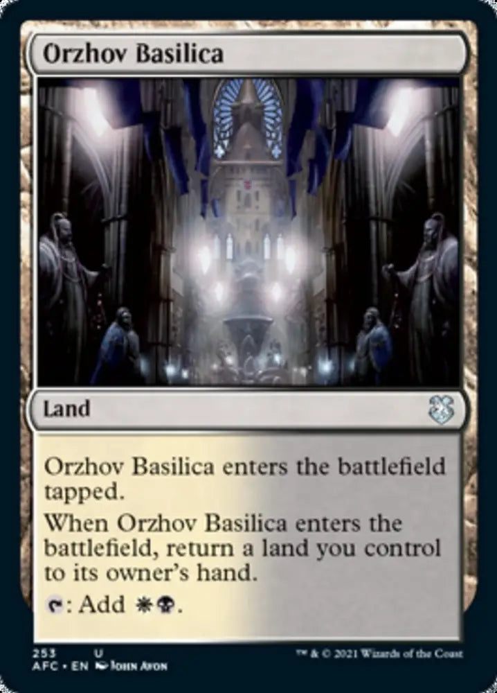 Orzhov Basilica [Dungeons & Dragons: Adventures in the Forgotten Realms Commander] - MTG Single