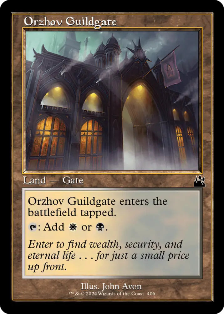 Orzhov Guildgate (Retro Frame) [Ravnica Remastered] - MTG Single