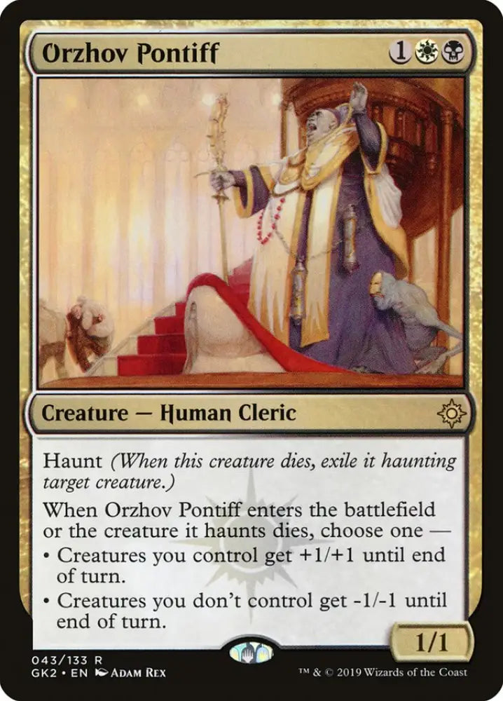 Orzhov Pontiff [Ravnica Allegiance Guild Kit] - MTG Single