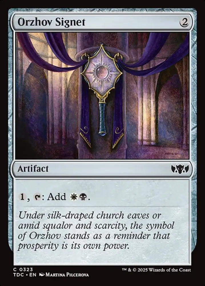 Orzhov Signet (323) [Tarkir: Dragonstorm Commander]