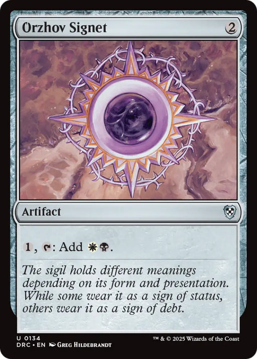 Orzhov Signet [Aetherdrift Commander] - MTG Single