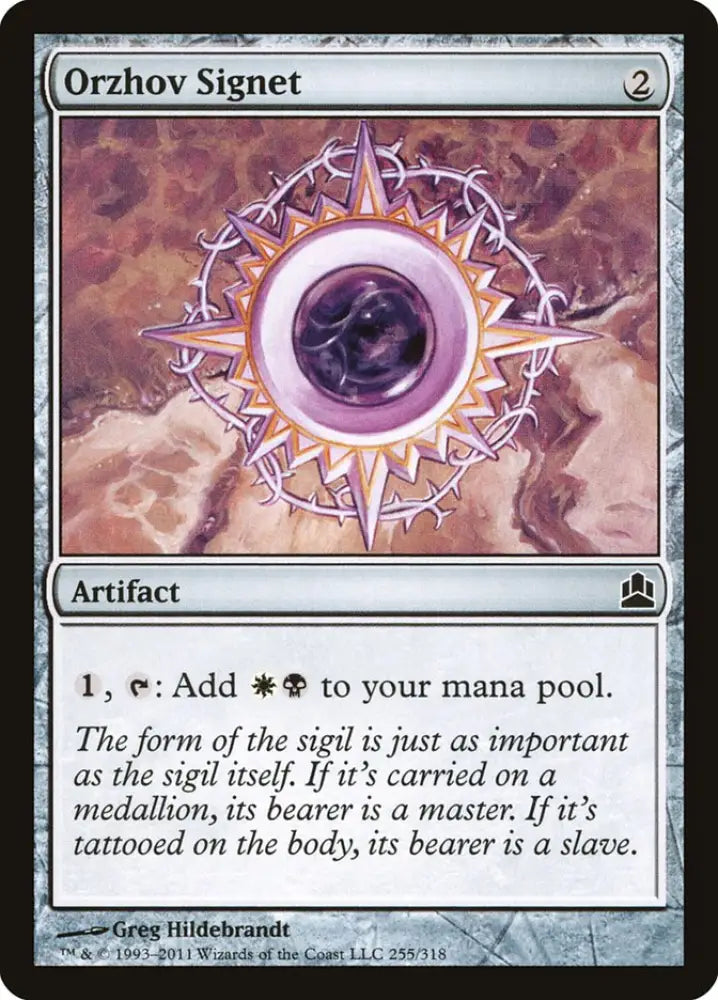 Orzhov Signet [Commander 2011] - MTG Single
