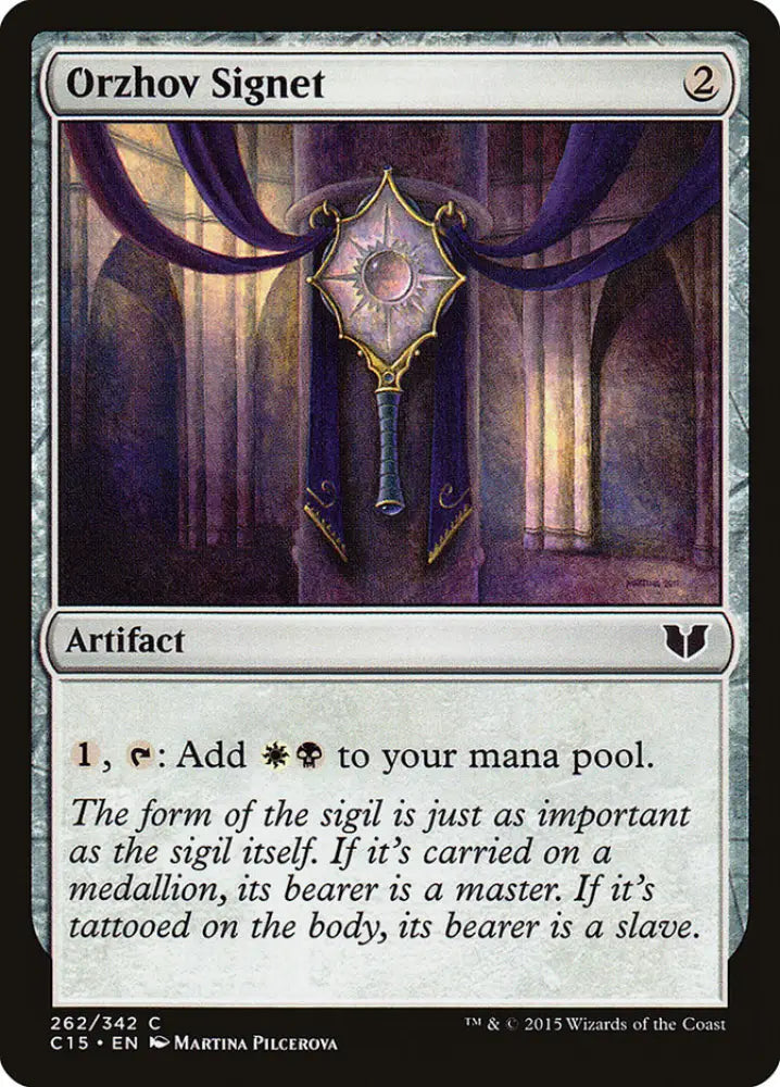Orzhov Signet [Commander 2015] - MTG Single