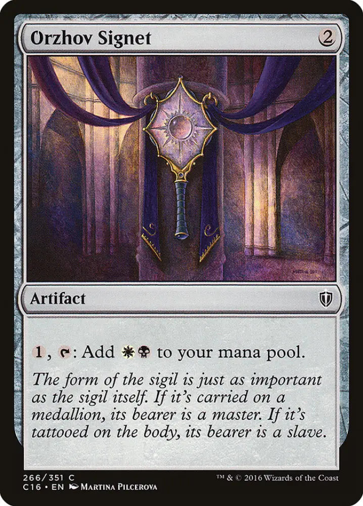 Orzhov Signet [Commander 2016] - MTG Single