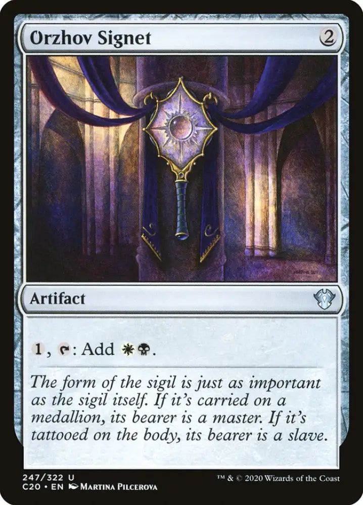 Orzhov Signet [Commander 2020] - MTG Single
