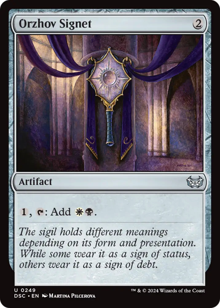 Orzhov Signet [Duskmourn: House of Horror Commander] - MTG Single