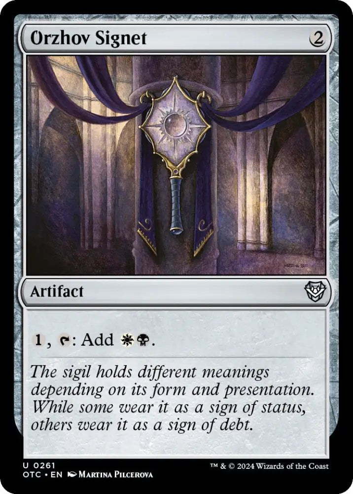 Orzhov Signet [Outlaws of Thunder Junction Commander] - MTG Single
