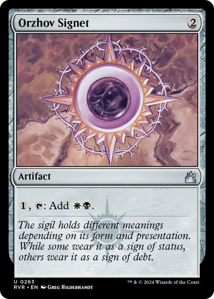 Orzhov Signet [Ravnica Remastered] - MTG Single