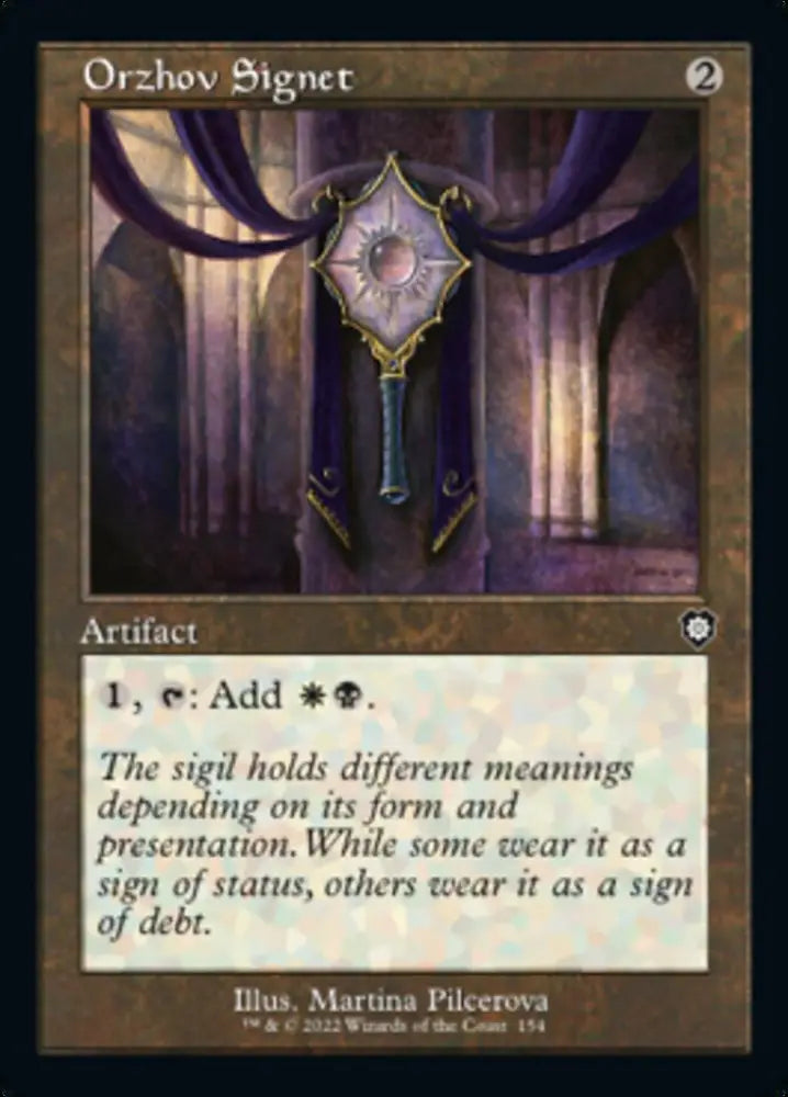 Orzhov Signet (Retro) [The Brothers’ War Commander] - MTG Single