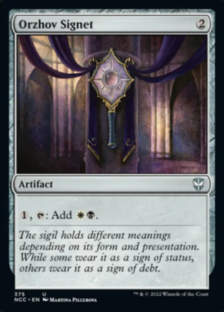Orzhov Signet [Streets of New Capenna Commander] - MTG Single